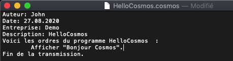 Cosmos Textedit